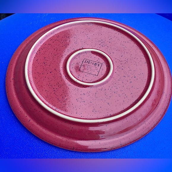 Red & Blue DENBY HARLEQUIN Dinner Plate Replacement - Picture 9 of 14